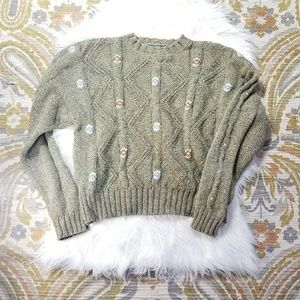 Liz Claiborne Sweaters - Vintage Chunky Cropped Knit Sweater Liz Claiborne Sweaters - Vintage Chunky Cropped Knit Sweater
